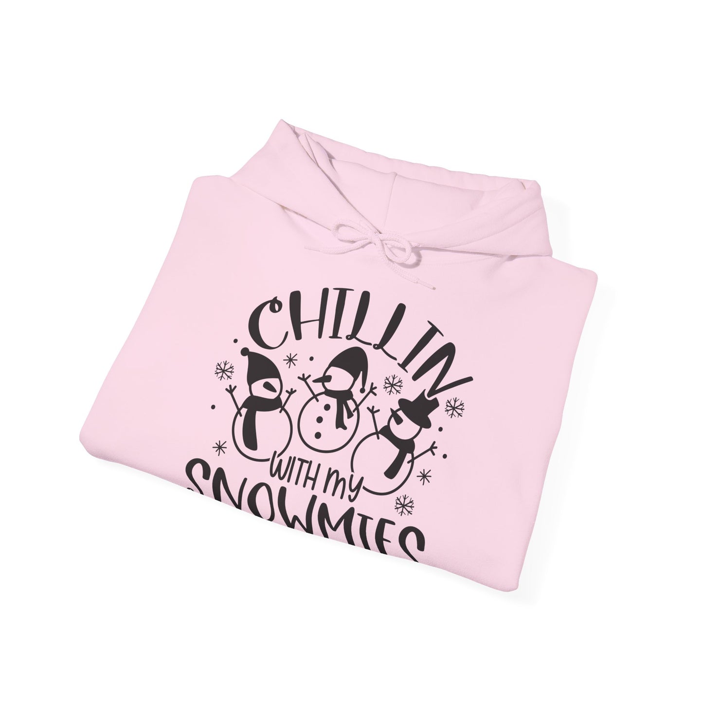 Chillin' With My Snowmies Hoodie – Cute Winter Snowman Christmas Sweatshirt