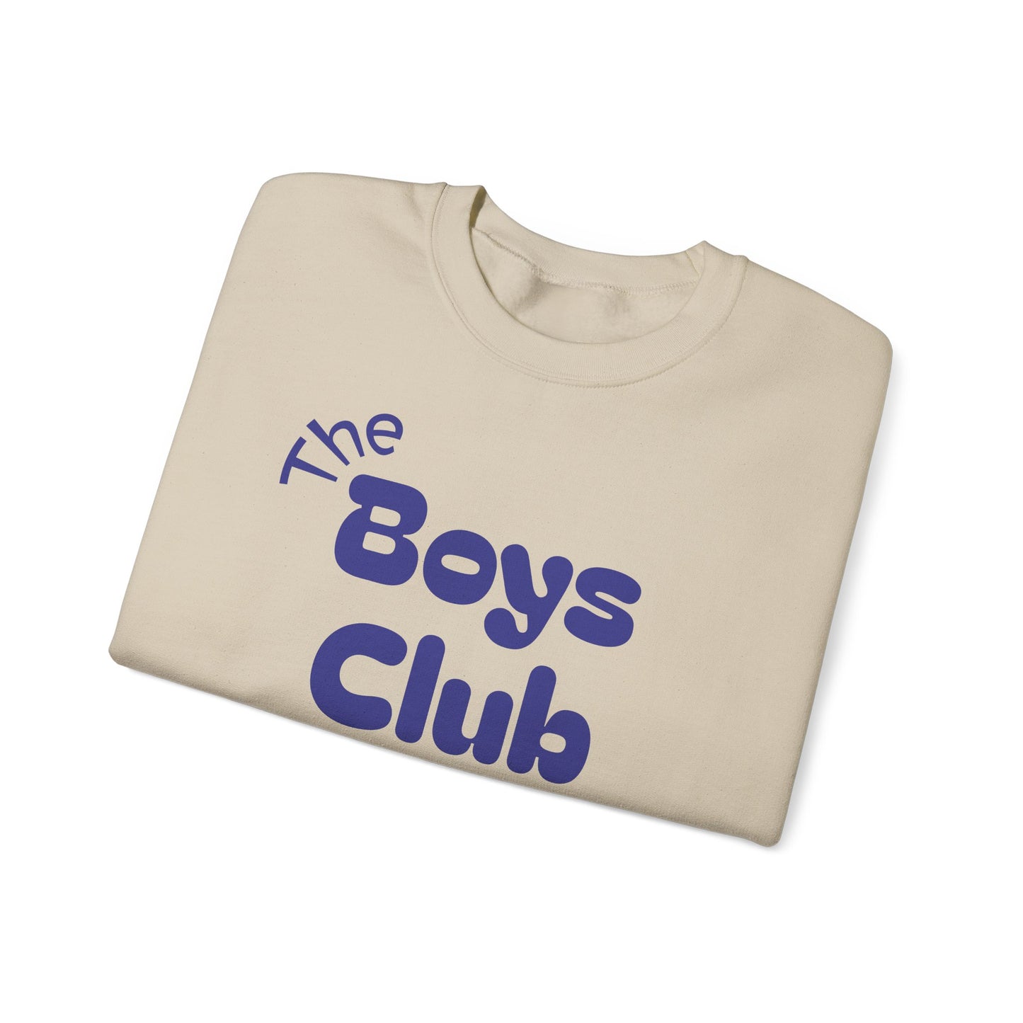 'The Boys Club' - Trui / sweatshirt met opdruk voorkant blauw