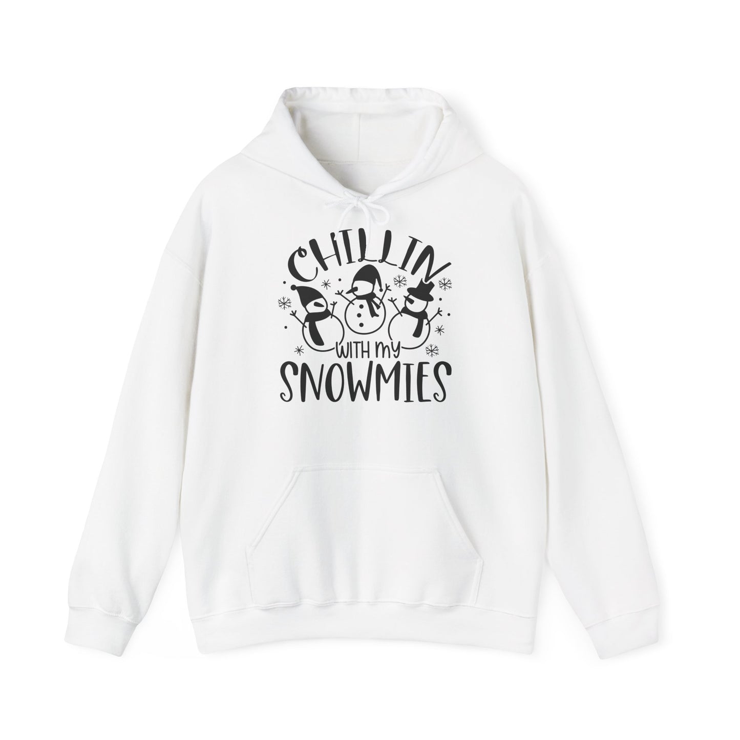 Chillin' With My Snowmies Hoodie – Cute Winter Snowman Christmas Sweatshirt