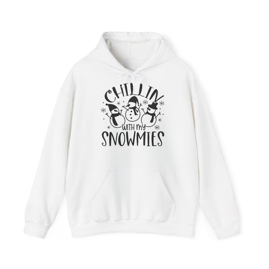 Chillin' With My Snowmies Hoodie – Cute Winter Snowman Christmas Sweatshirt