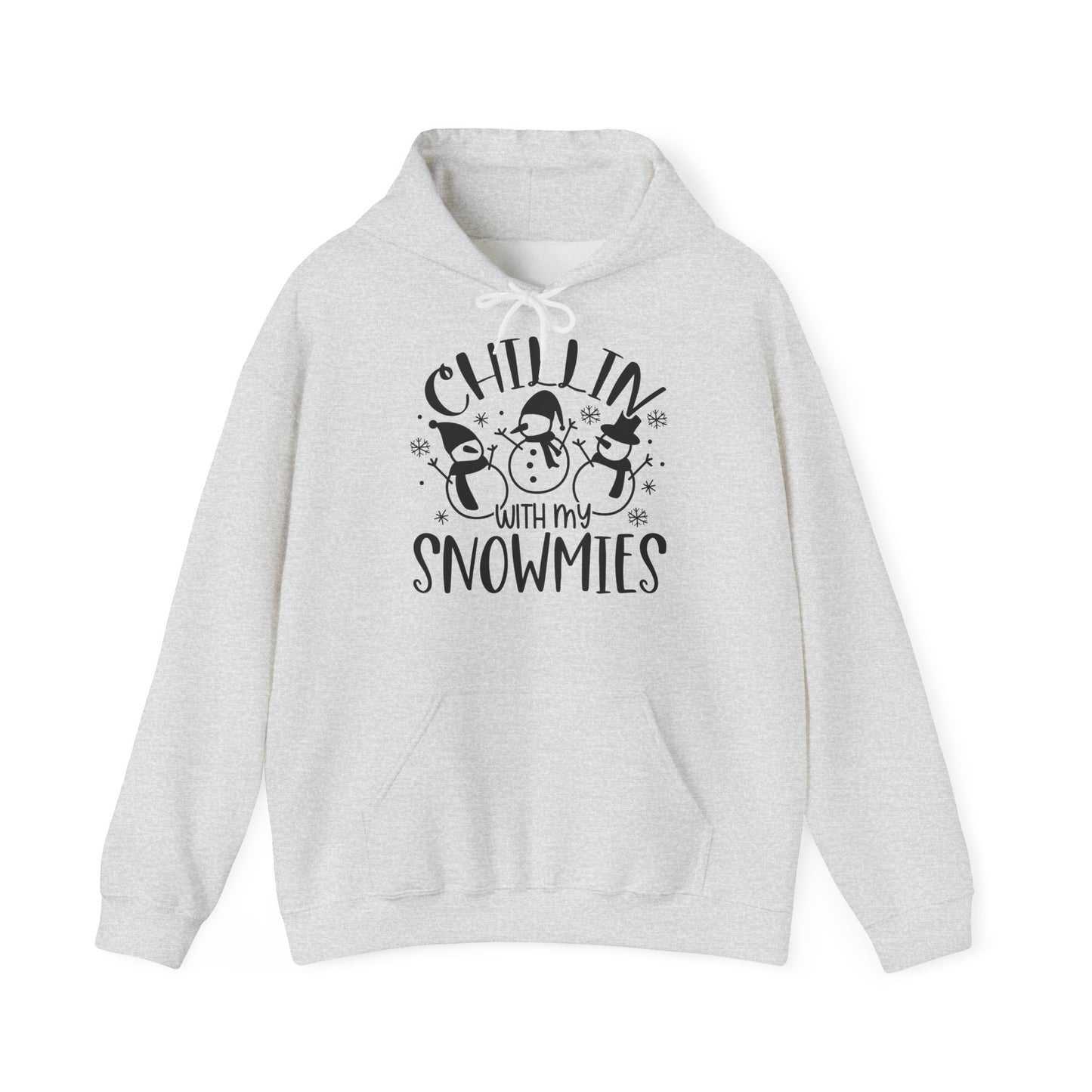 Chillin' With My Snowmies Hoodie – Cute Winter Snowman Christmas Sweatshirt