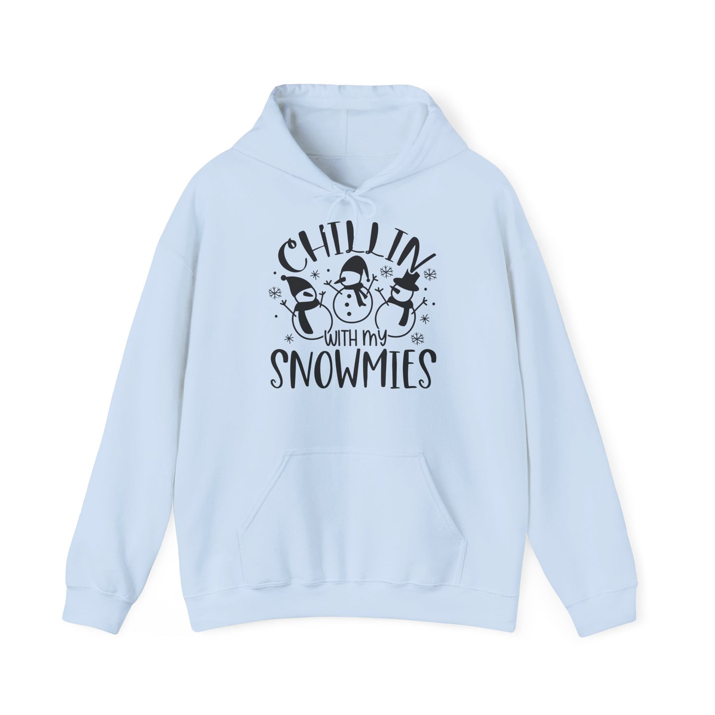 Chillin' With My Snowmies Hoodie – Cute Winter Snowman Christmas Sweatshirt