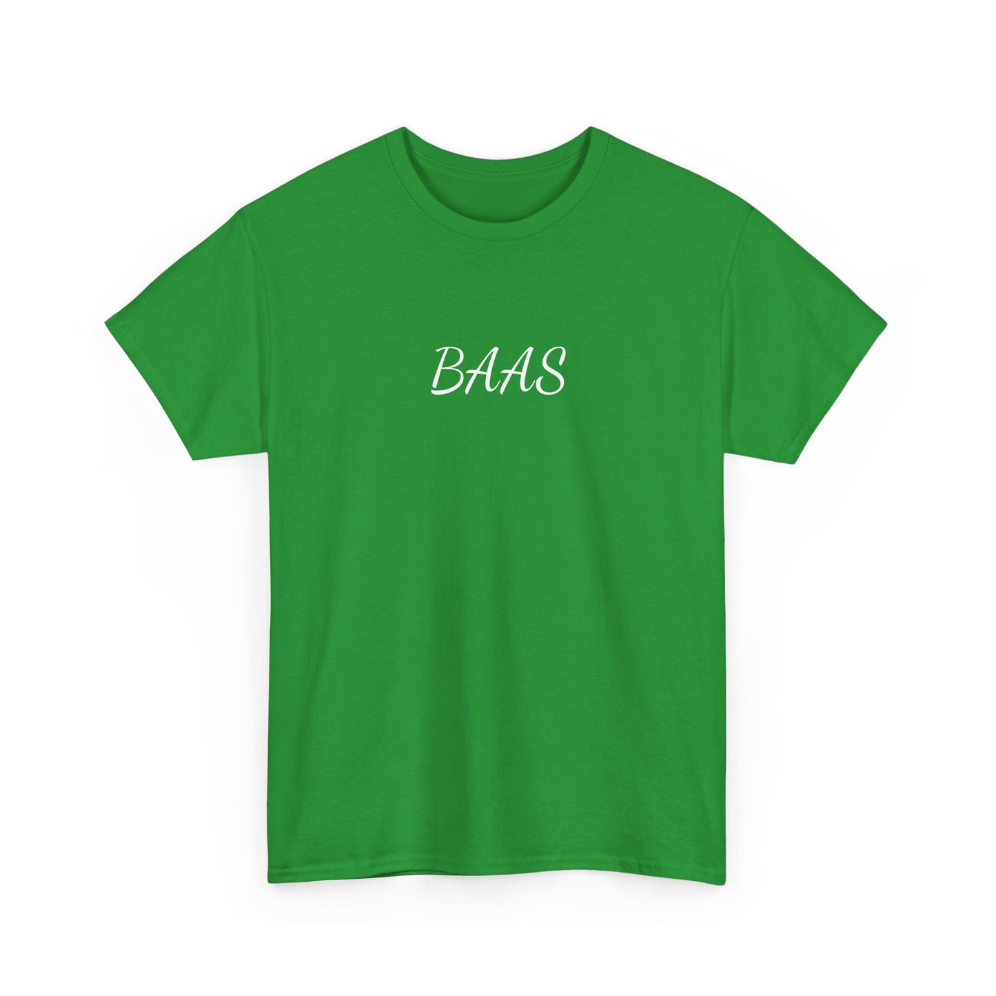 BAAS t-shirt — Minimalistisch shirt met tiener uitspraak