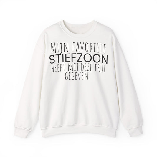 Crewneck Sweatshirt – "Mijn favoriete zoon heeft mij dit shirt gegeven" Dutch Gift for Mom
