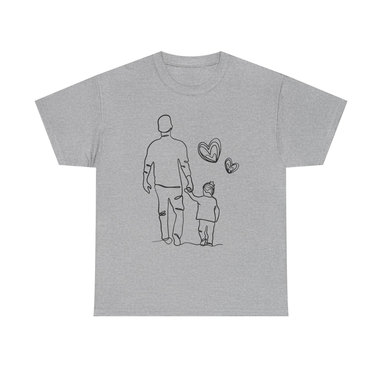 VADER EN DOCHTER T-Shirt — Schattig t-shirt van vader en dochter