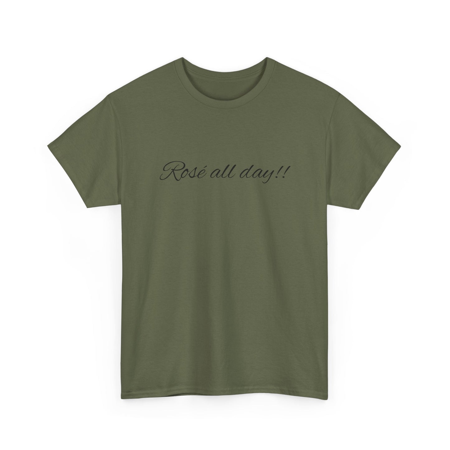 'Rose All Day!!' T-shirt - casual t-shirt met grappige wijn quote
