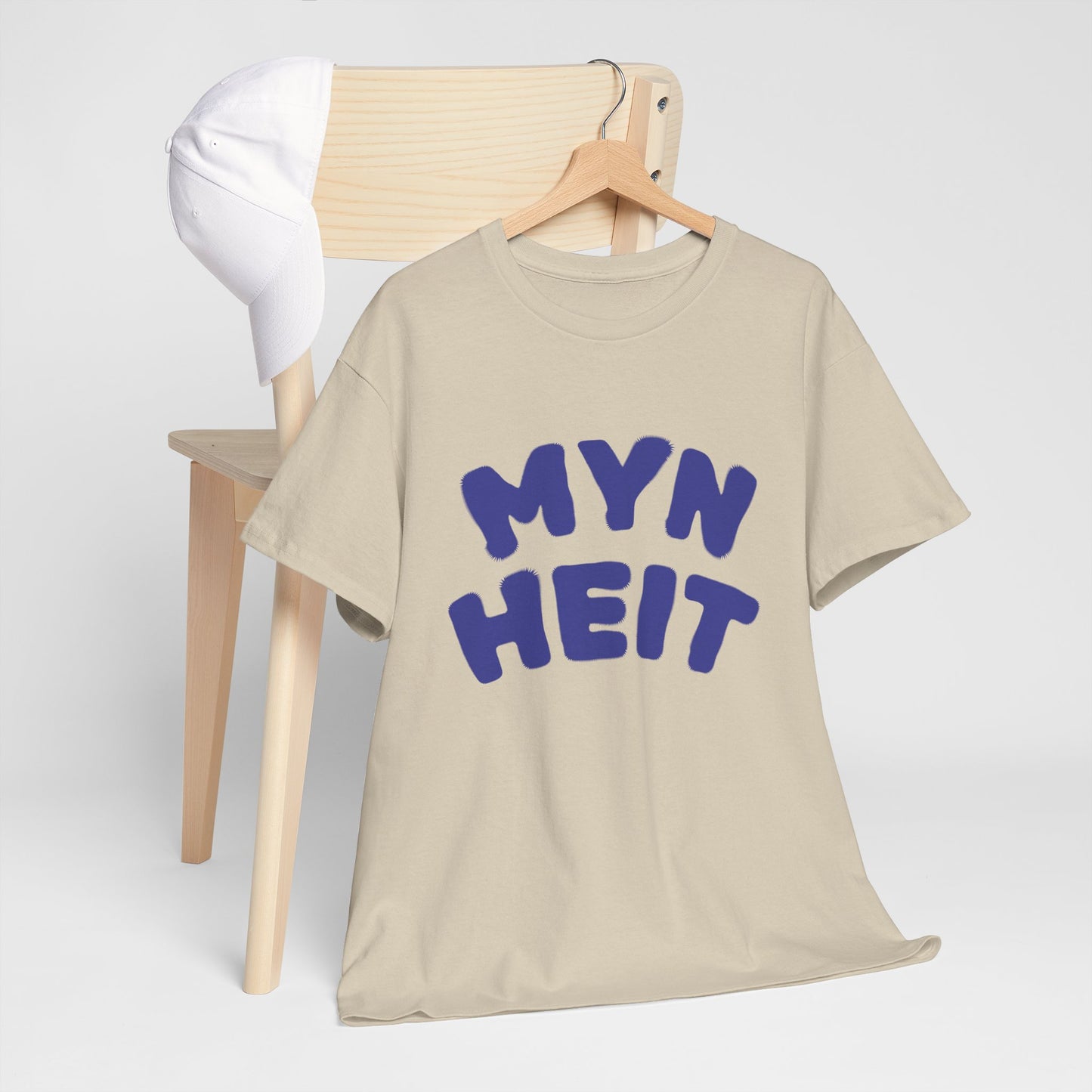 'MYN HEIT' T-Shirt - T-shirt met opdruk blauw