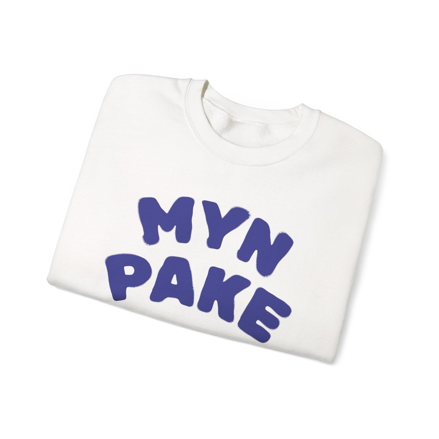 'MYN PAKE' - Trui / sweatshirt met opdruk voorkant blauw