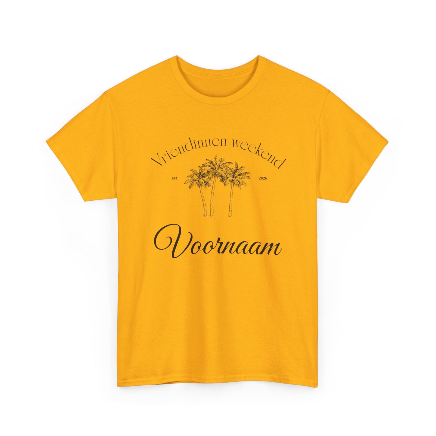'PALMBOOM VRIENDINNEN WEEKEND' T-shirt - Personaliseerbaar t-shirt