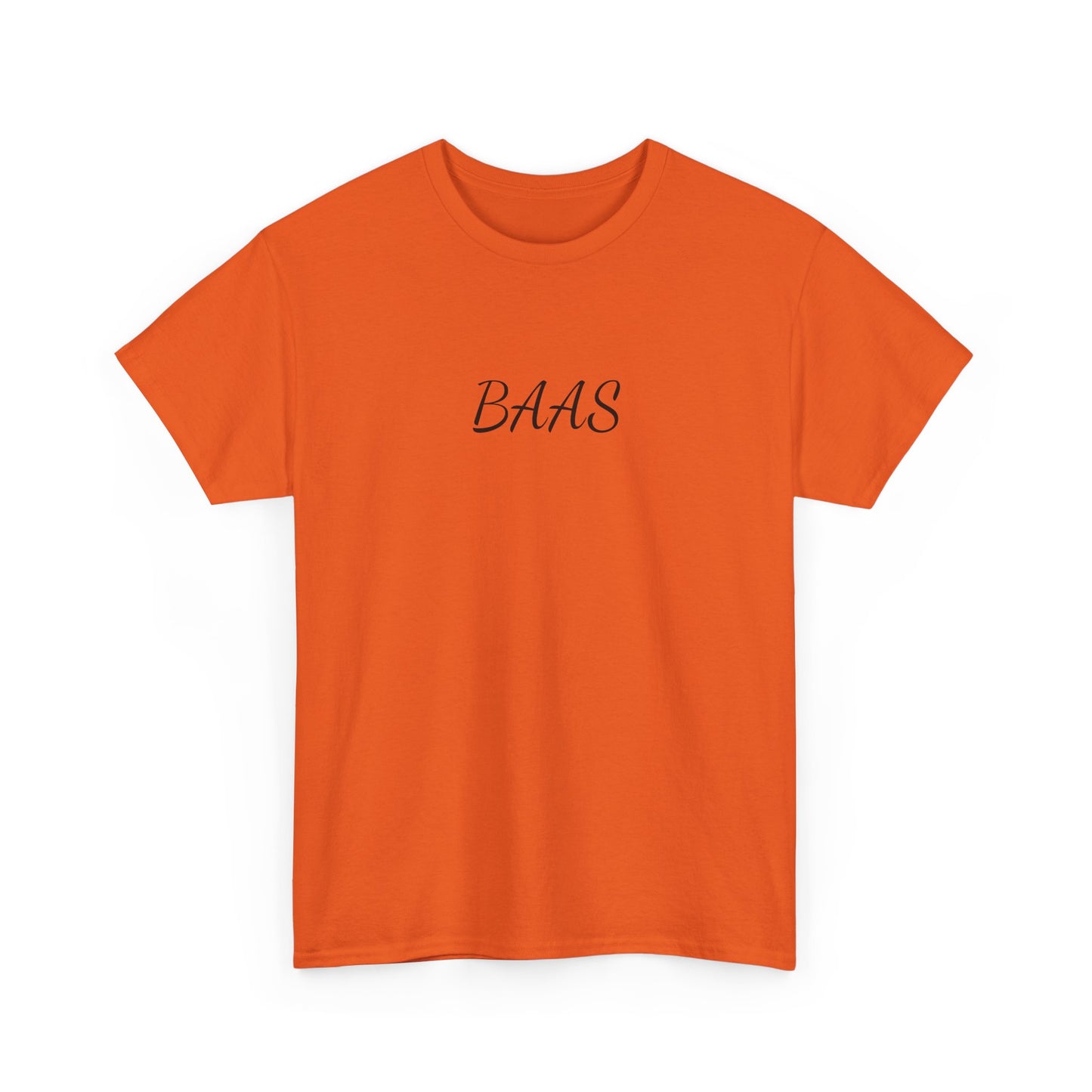 BAAS t-shirt — Minimalistisch shirt met tiener uitspraak
