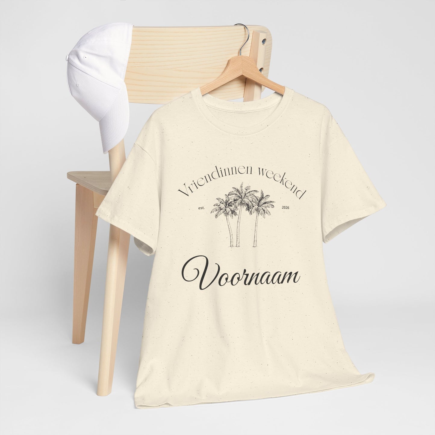 'PALMBOOM VRIENDINNEN WEEKEND' T-shirt - Personaliseerbaar t-shirt