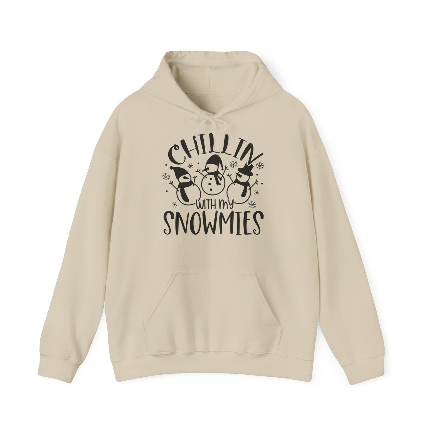 Chillin' With My Snowmies Hoodie – Cute Winter Snowman Christmas Sweatshirt