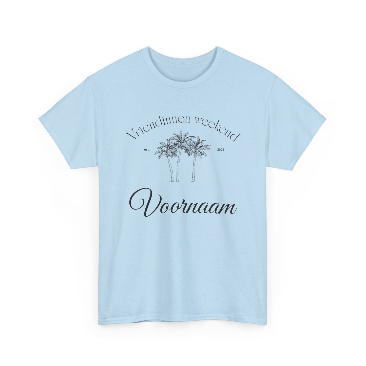 'PALMBOOM VRIENDINNEN WEEKEND' T-shirt - Personaliseerbaar t-shirt