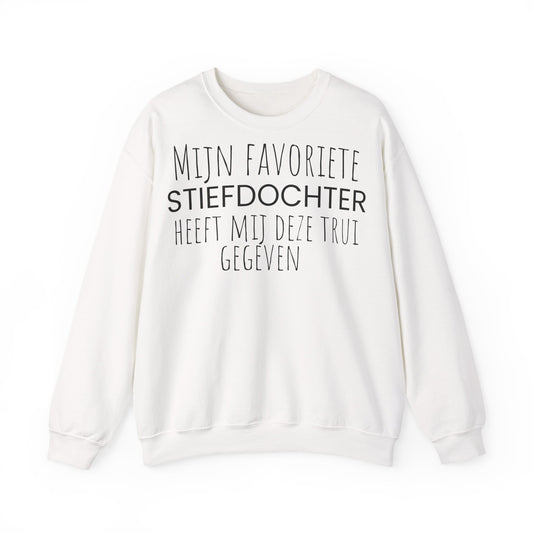 Crewneck Sweatshirt – "Mijn favoriete zoon heeft mij dit shirt gegeven" Dutch Gift for Mom