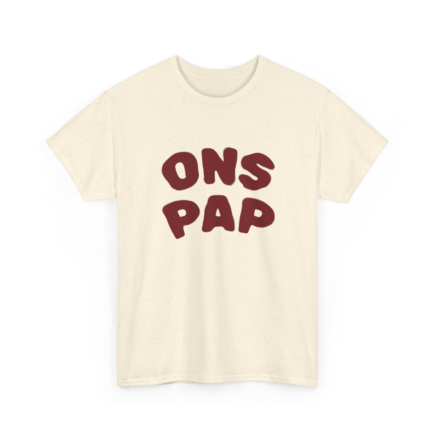 'ONS PAP' T-shirt - T-shirt met opdruk rood