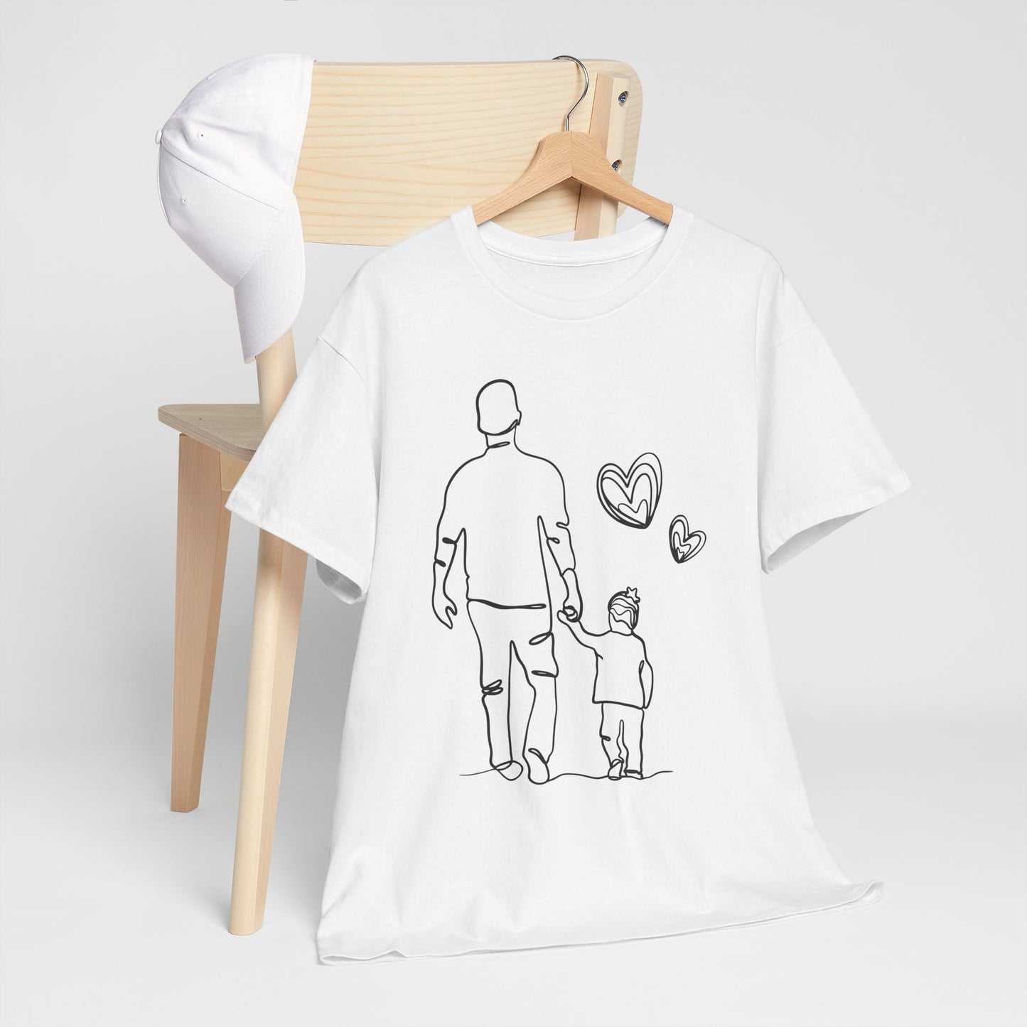 VADER EN DOCHTER T-Shirt — Schattig t-shirt van vader en dochter