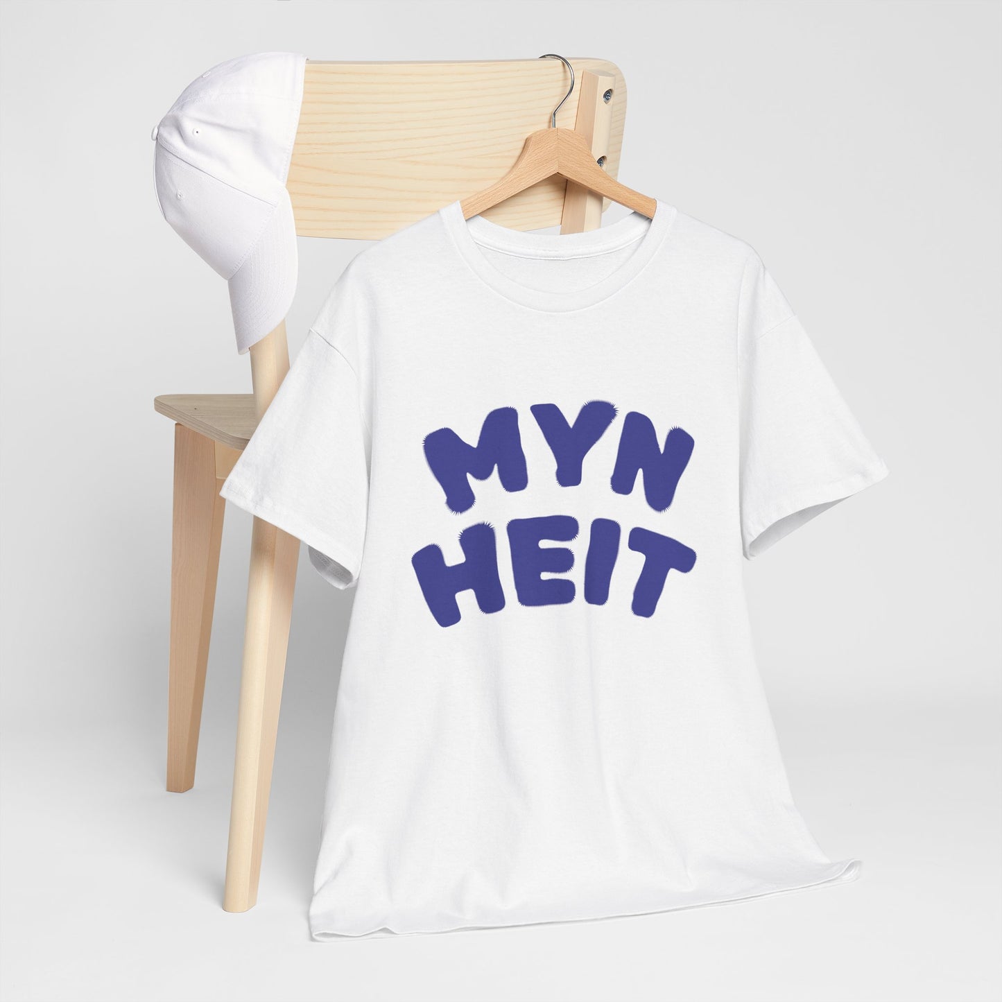'MYN HEIT' T-Shirt - T-shirt met opdruk blauw