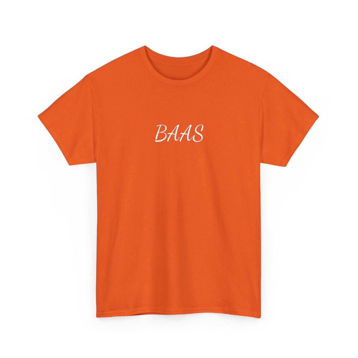 BAAS t-shirt — Minimalistisch shirt met tiener uitspraak