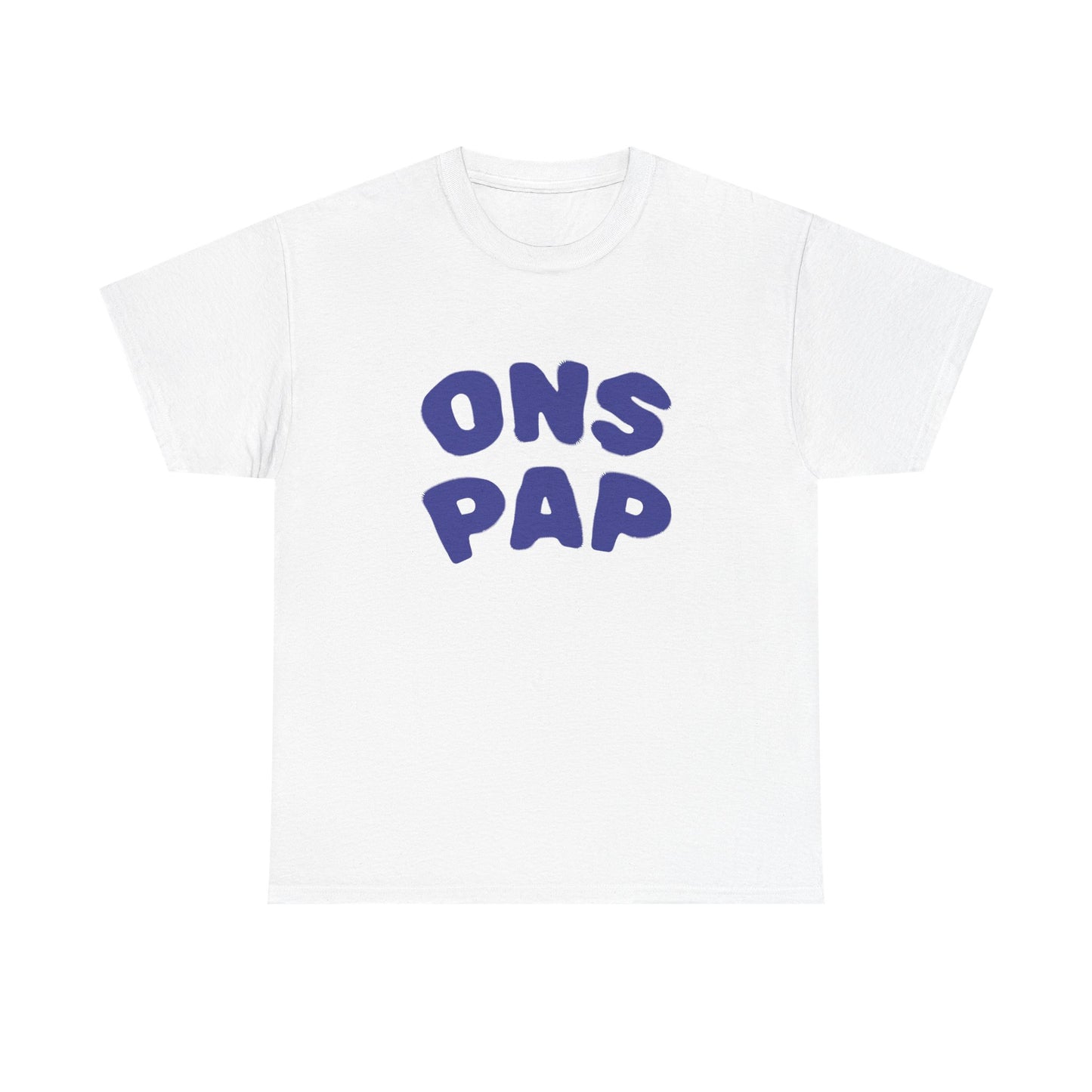'ONS PAP' T-shirt - t-shirt met opdruk blauw