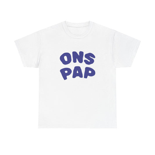 'ONS PAP' T-shirt - t-shirt met opdruk blauw
