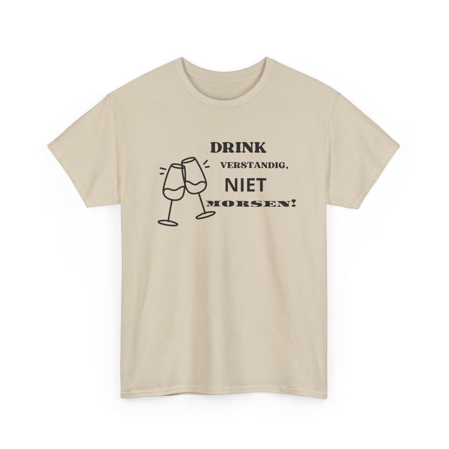 'Niet morsen!' T-shirt - T-shirt met grappige wijn tekst