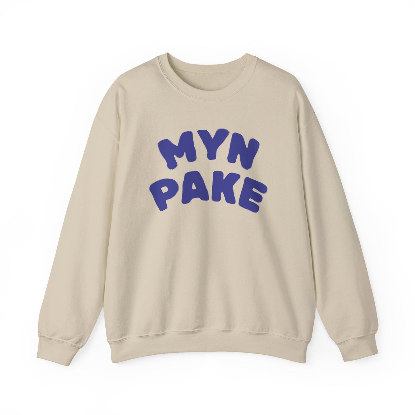 'MYN PAKE' - Trui / sweatshirt met opdruk voorkant blauw