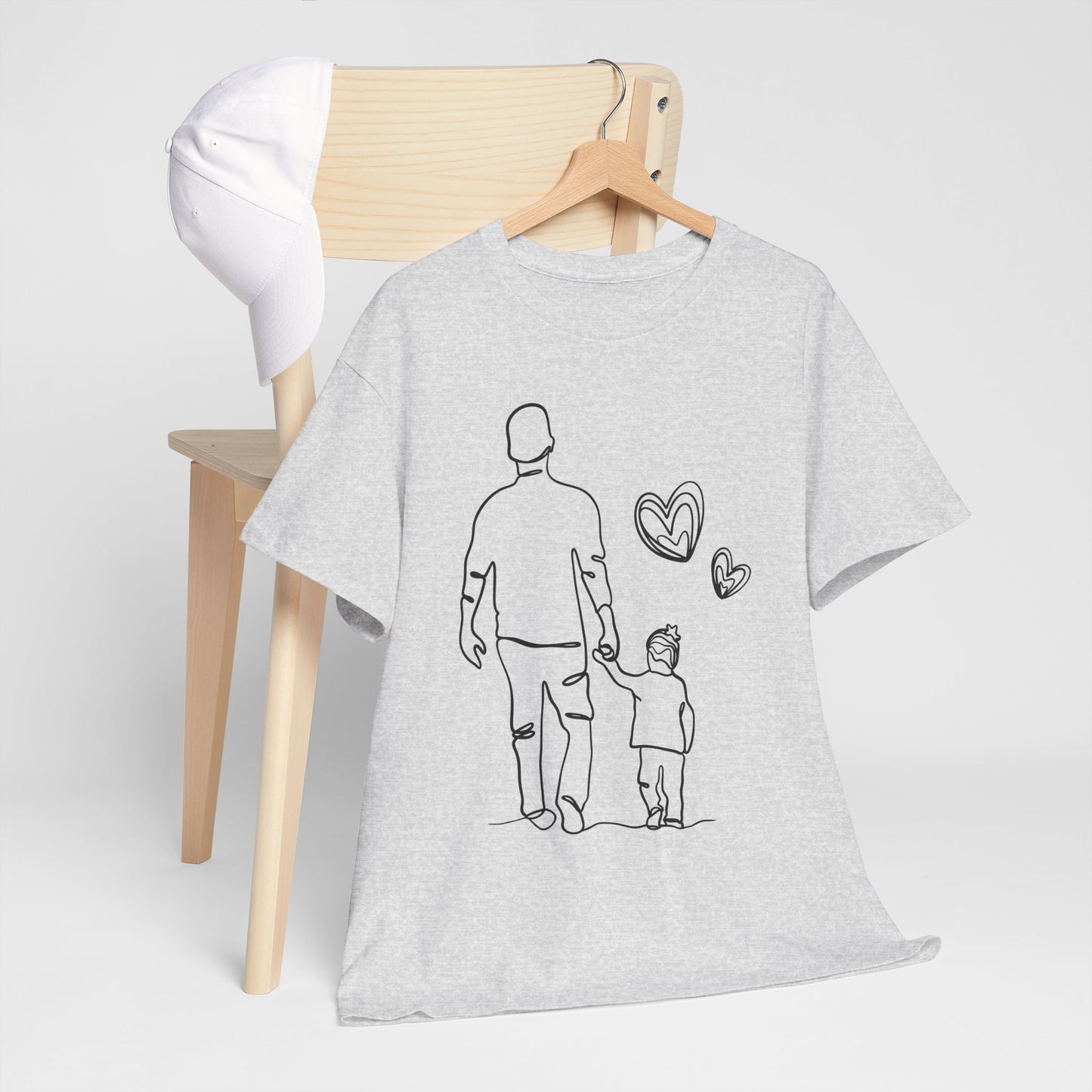 VADER EN DOCHTER T-Shirt — Schattig t-shirt van vader en dochter