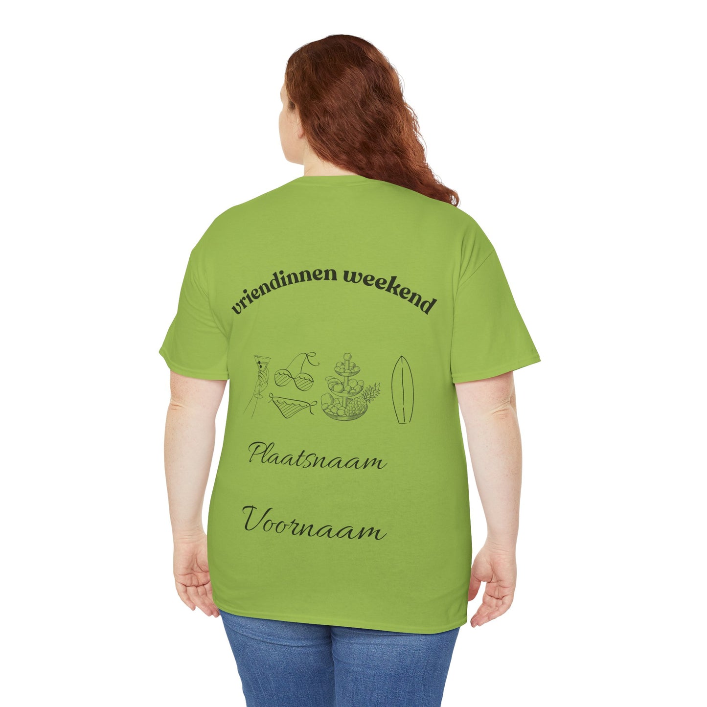 Gepersonaliseerd t-shirt vriendinnen weekend - achterkant