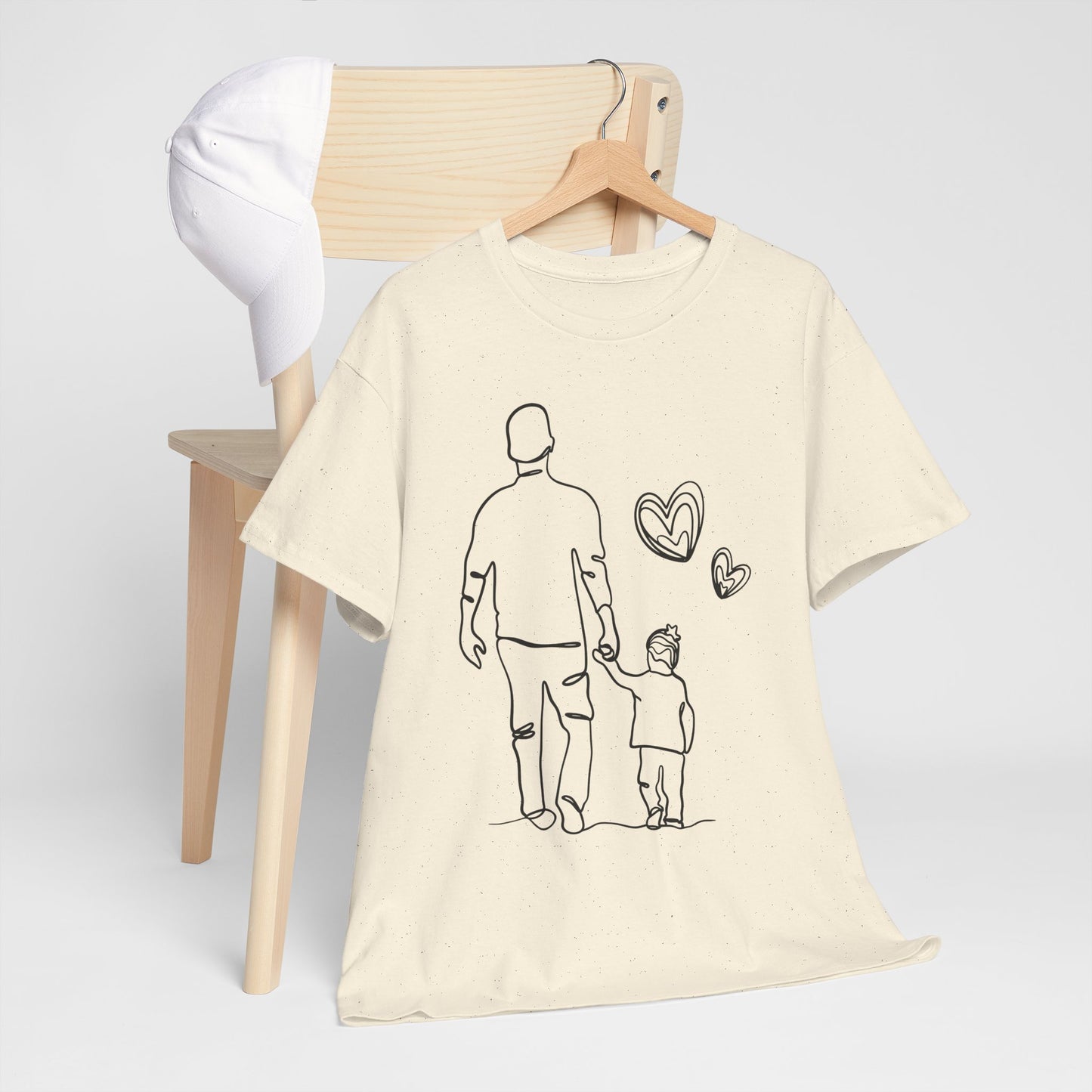 VADER EN DOCHTER T-Shirt — Schattig t-shirt van vader en dochter