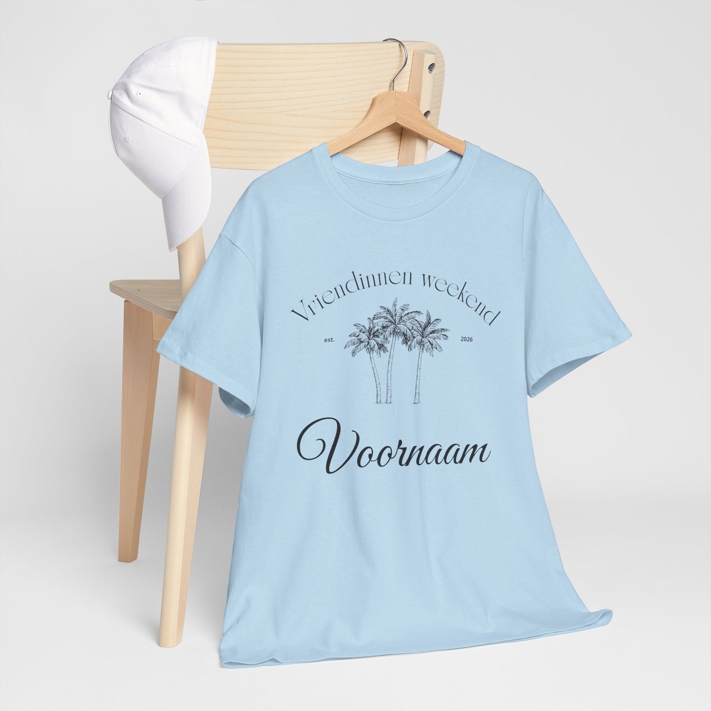 'PALMBOOM VRIENDINNEN WEEKEND' T-shirt - Personaliseerbaar t-shirt