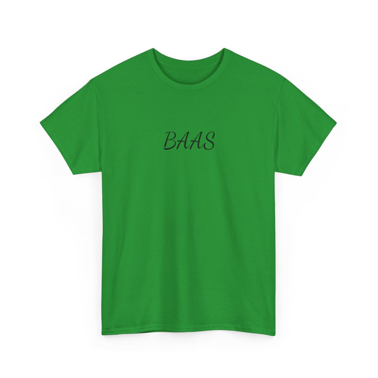 BAAS t-shirt — Minimalistisch shirt met tiener uitspraak