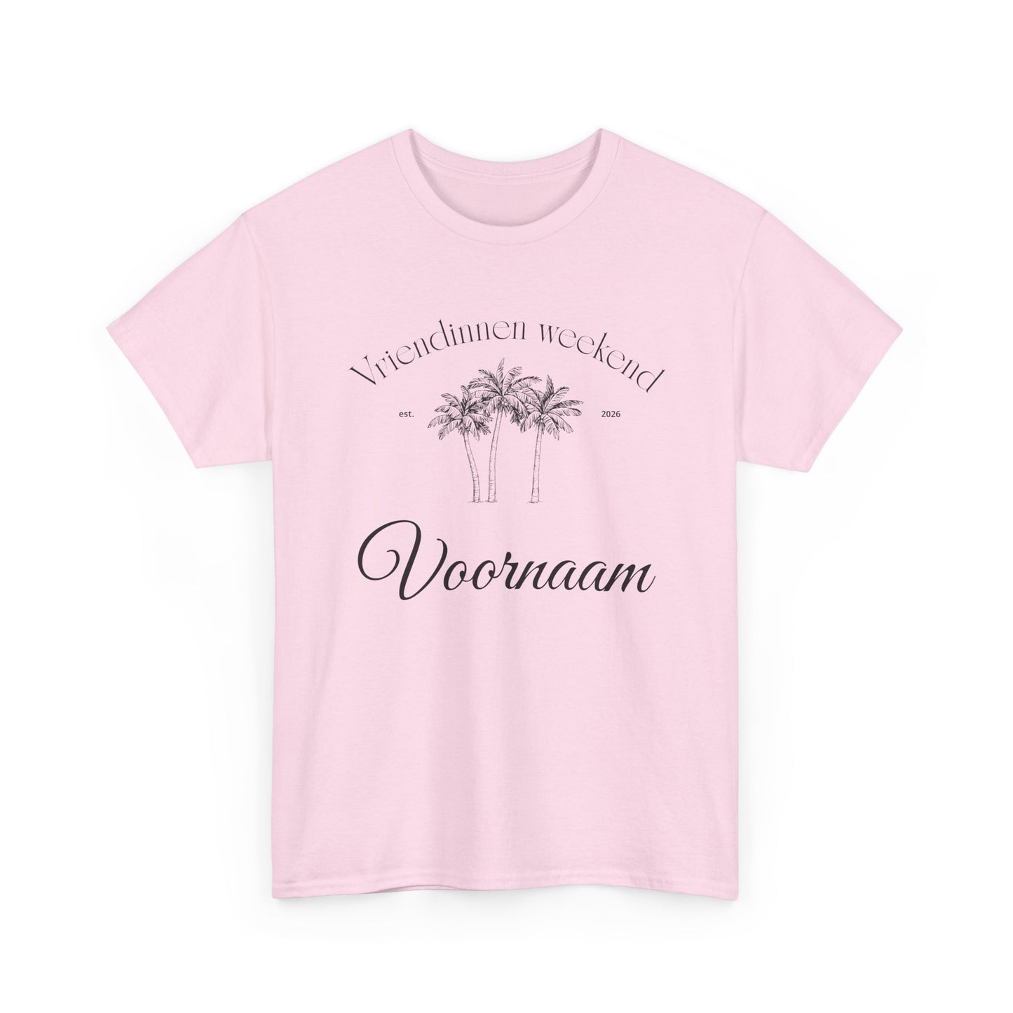 'PALMBOOM VRIENDINNEN WEEKEND' T-shirt - Personaliseerbaar t-shirt