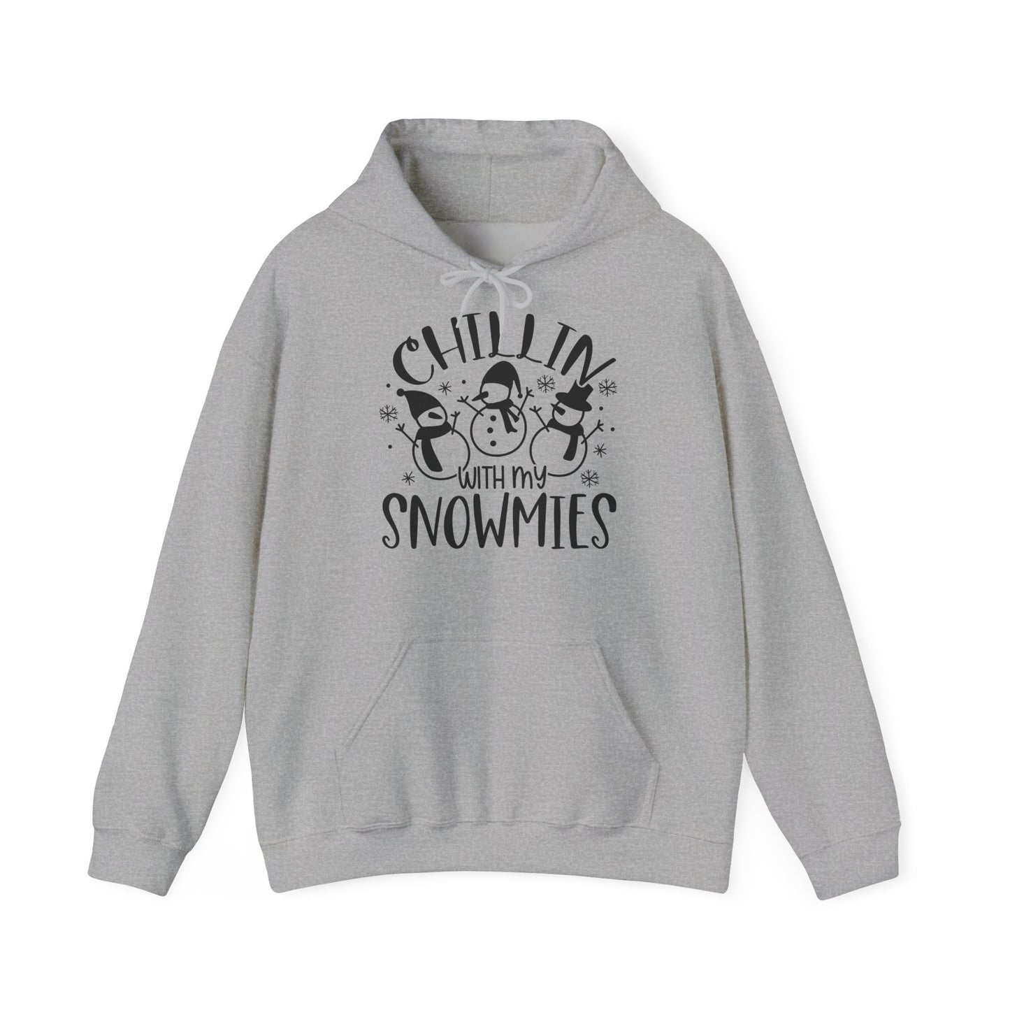 Chillin' With My Snowmies Hoodie – Cute Winter Snowman Christmas Sweatshirt