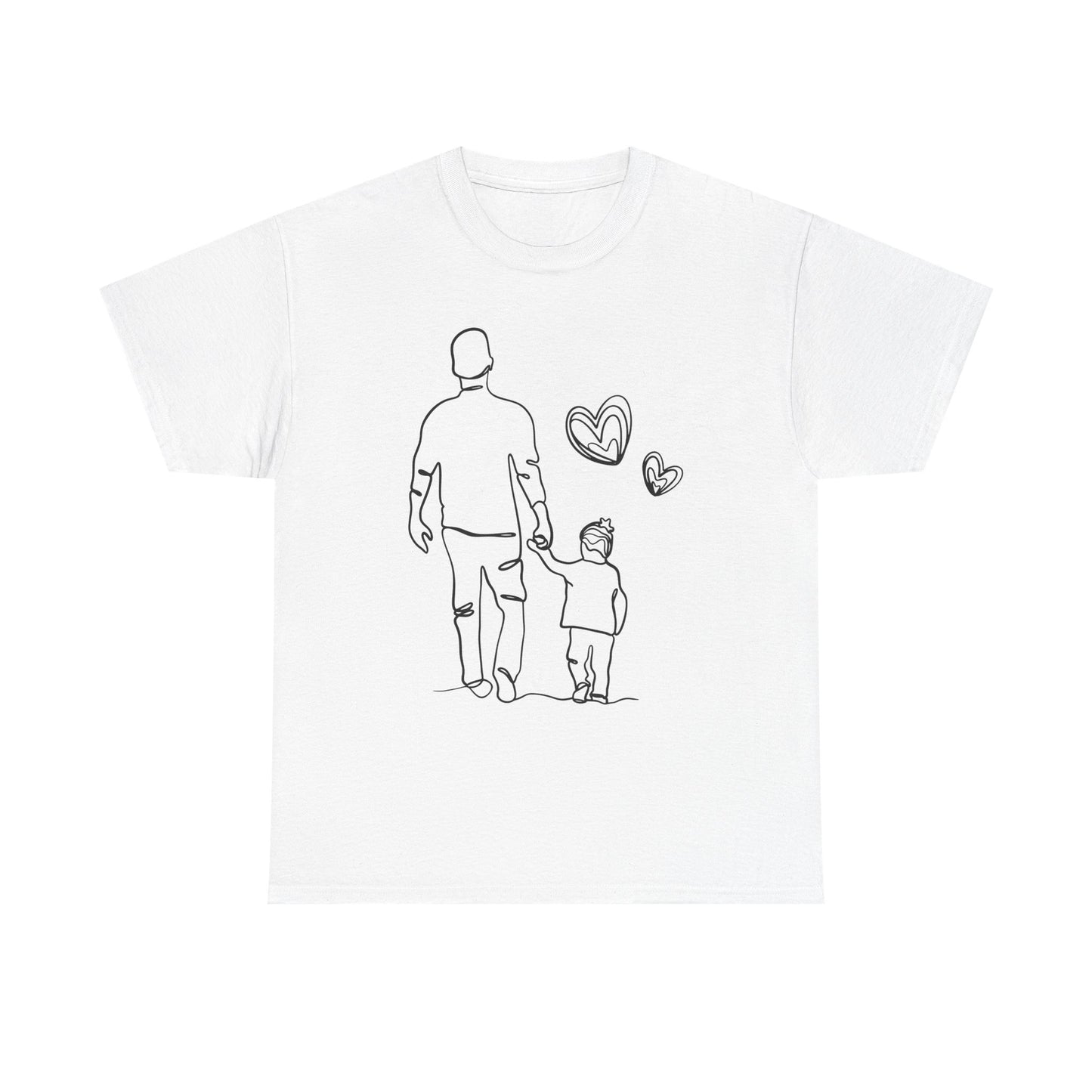 VADER EN DOCHTER T-Shirt — Schattig t-shirt van vader en dochter