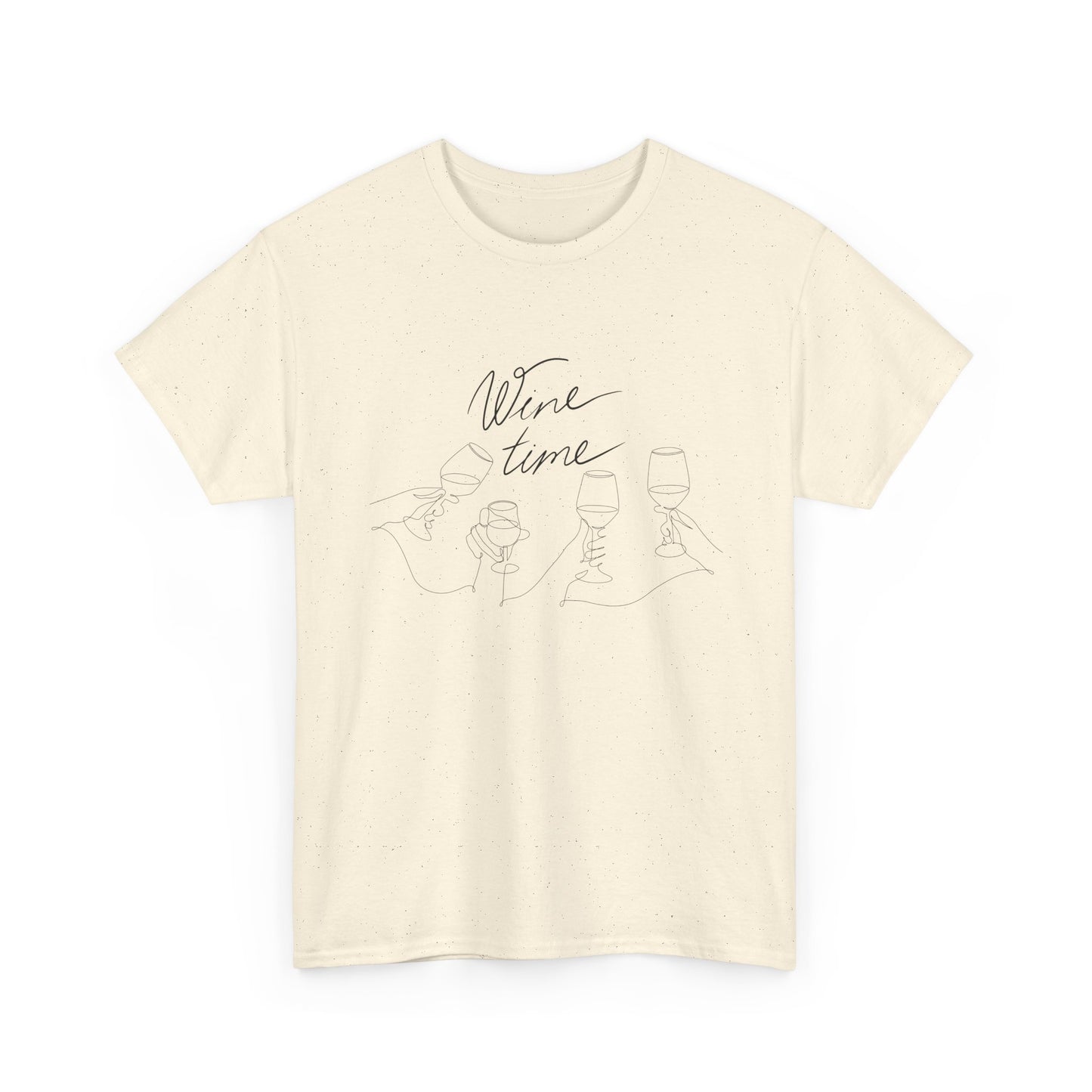 'Wine Time' T-shirt - T-shirt met grappige wijn tekst