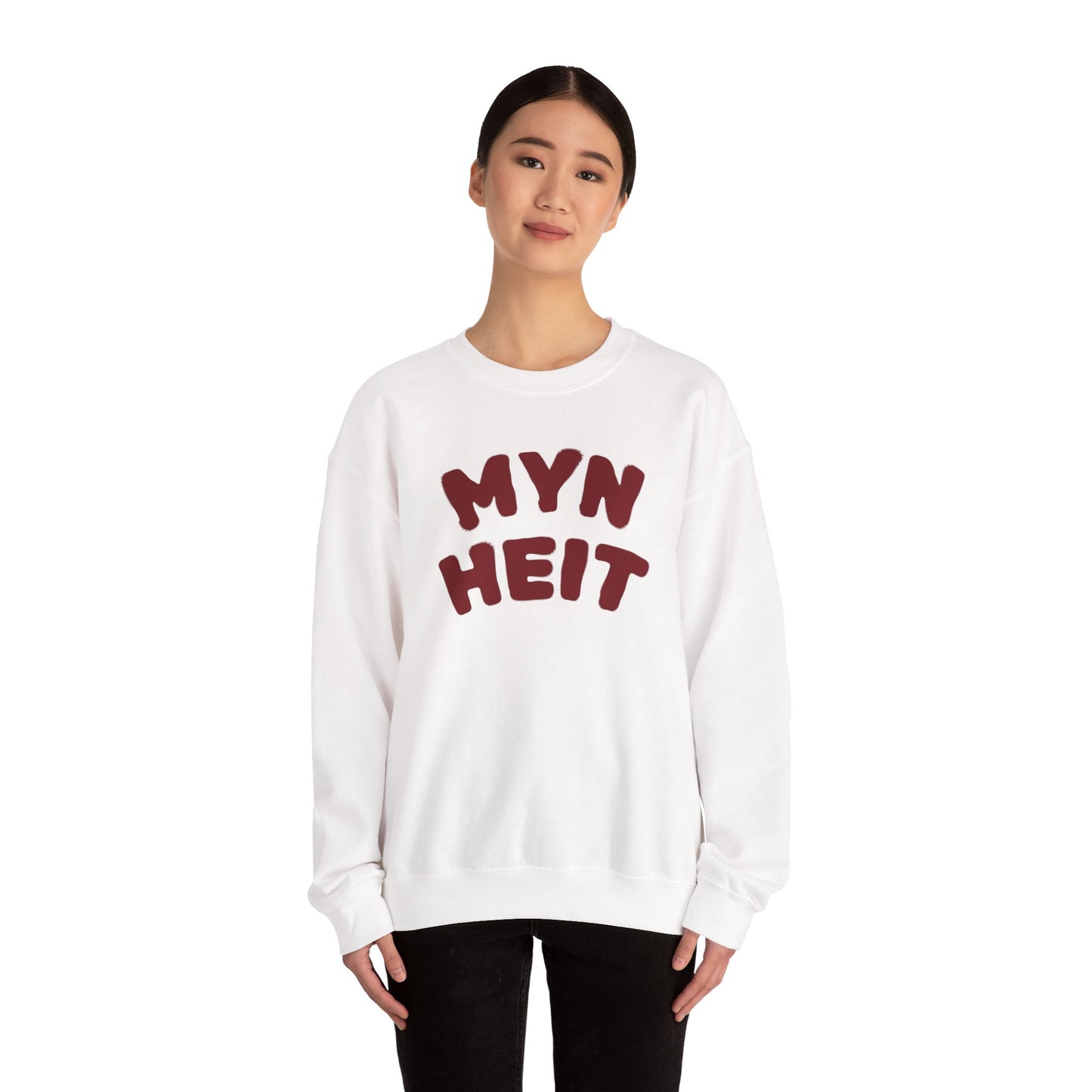 'MYN HEIT' - Trui / sweatshirt met opdruk voorkant rood
