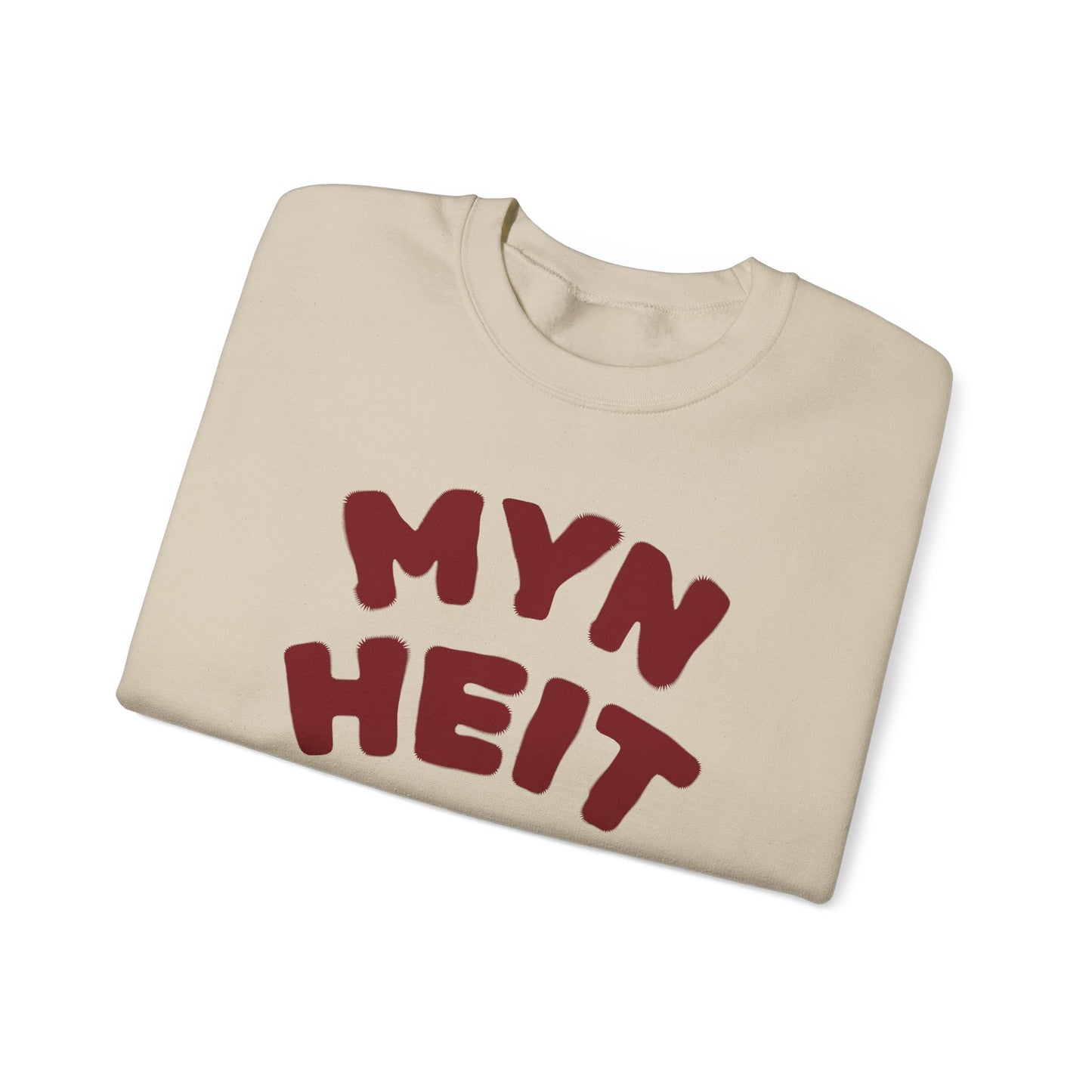 'MYN HEIT' - Trui / sweatshirt met opdruk voorkant rood