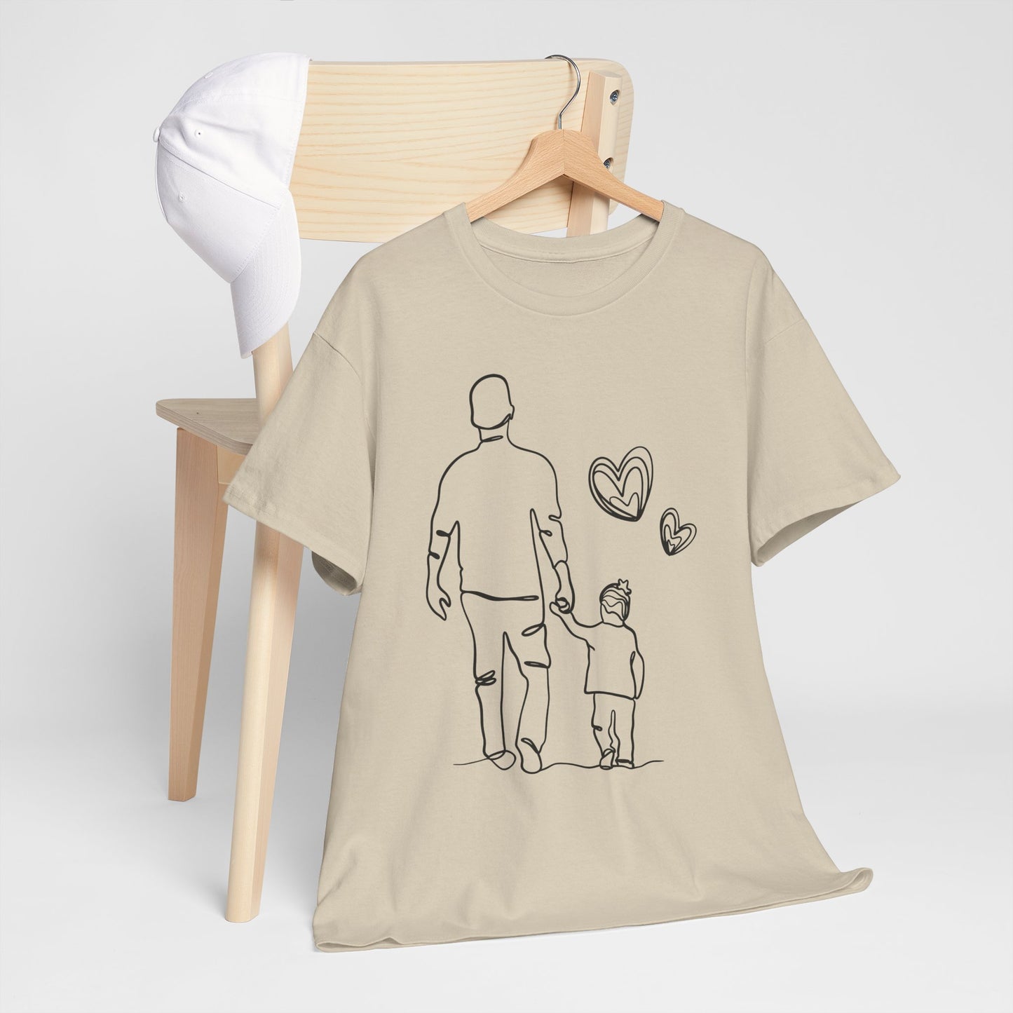 VADER EN DOCHTER T-Shirt — Schattig t-shirt van vader en dochter