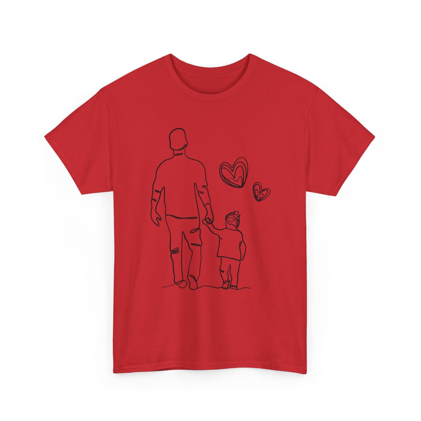 VADER EN DOCHTER T-Shirt — Schattig t-shirt van vader en dochter