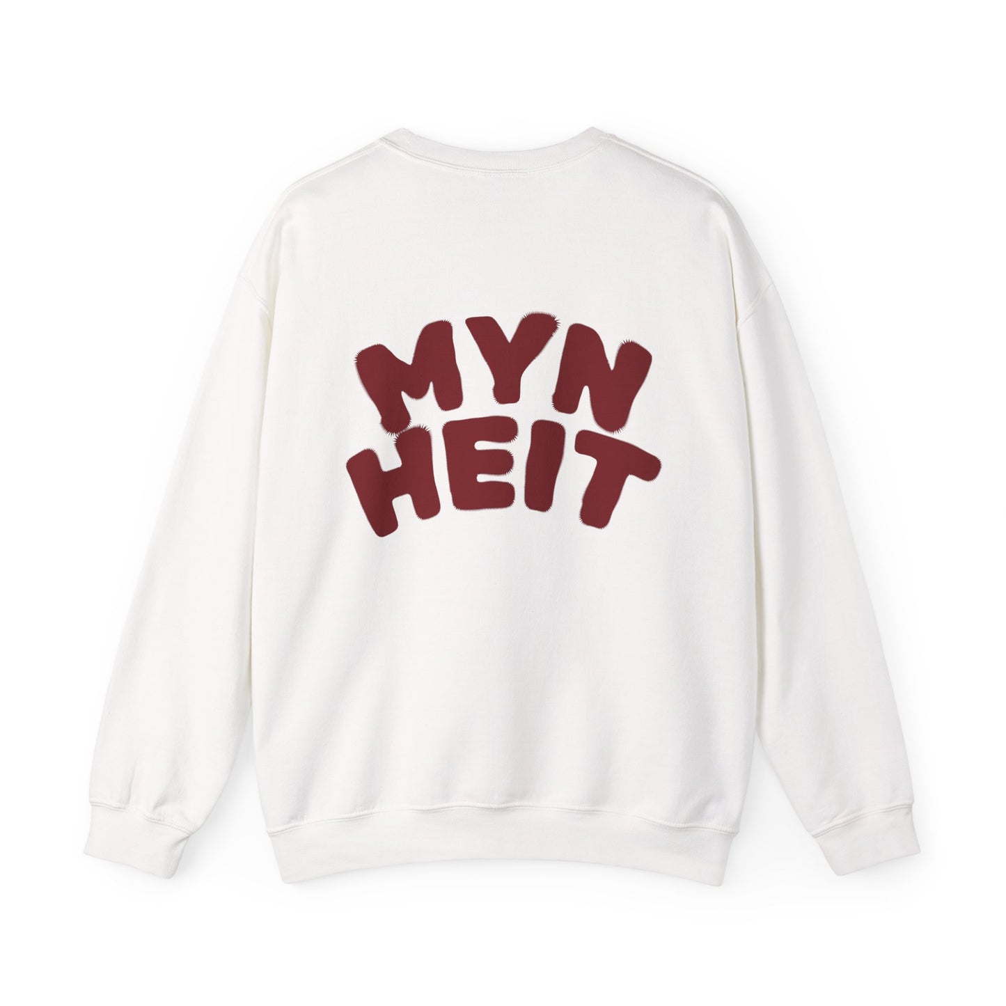 'MYN HEIT' - Trui / sweatshirt met opdruk achterkant rood
