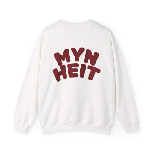 'MYN HEIT' - Trui / sweatshirt met opdruk achterkant rood