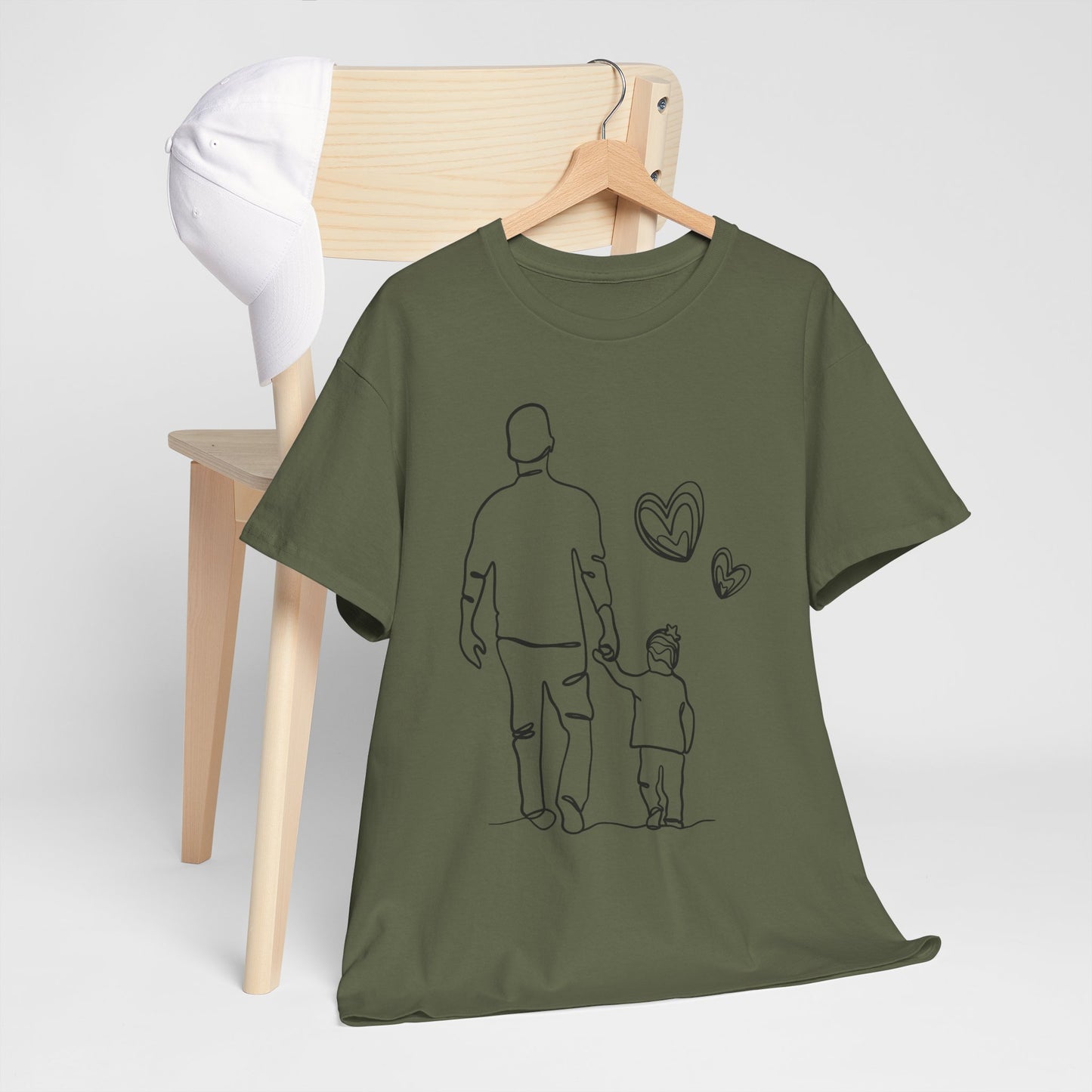 VADER EN DOCHTER T-Shirt — Schattig t-shirt van vader en dochter