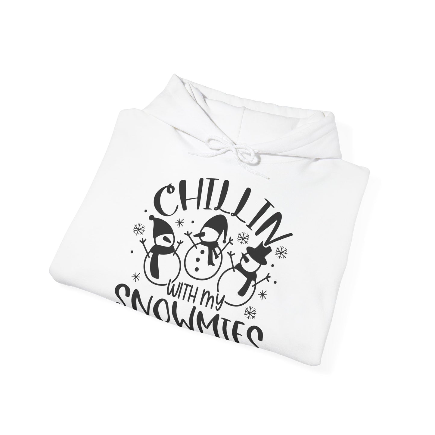 Chillin' With My Snowmies Hoodie – Cute Winter Snowman Christmas Sweatshirt