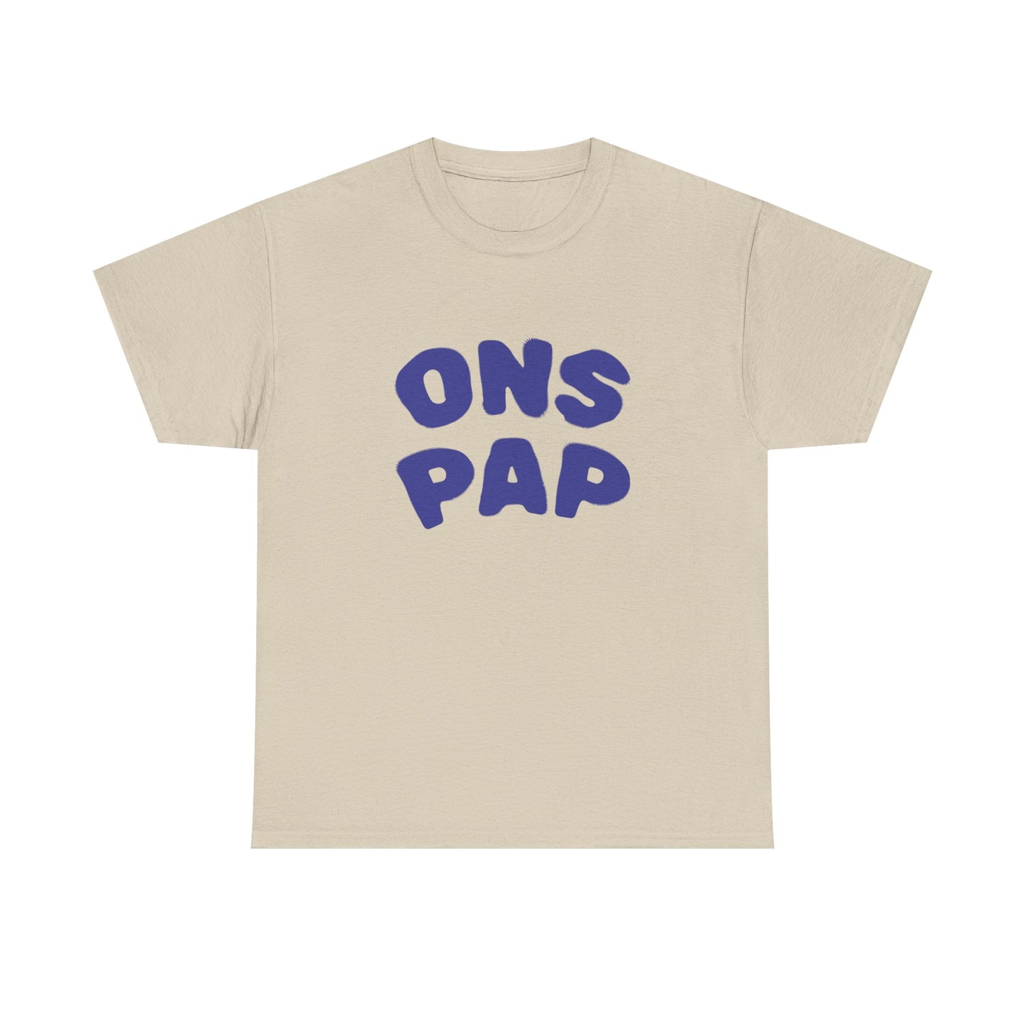 'ONS PAP' T-shirt - t-shirt met opdruk blauw