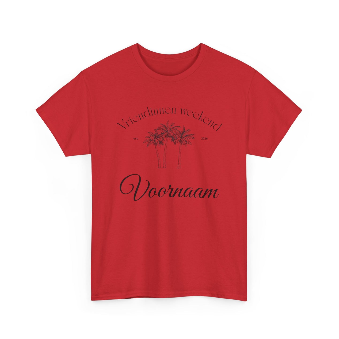 'PALMBOOM VRIENDINNEN WEEKEND' T-shirt - Personaliseerbaar t-shirt