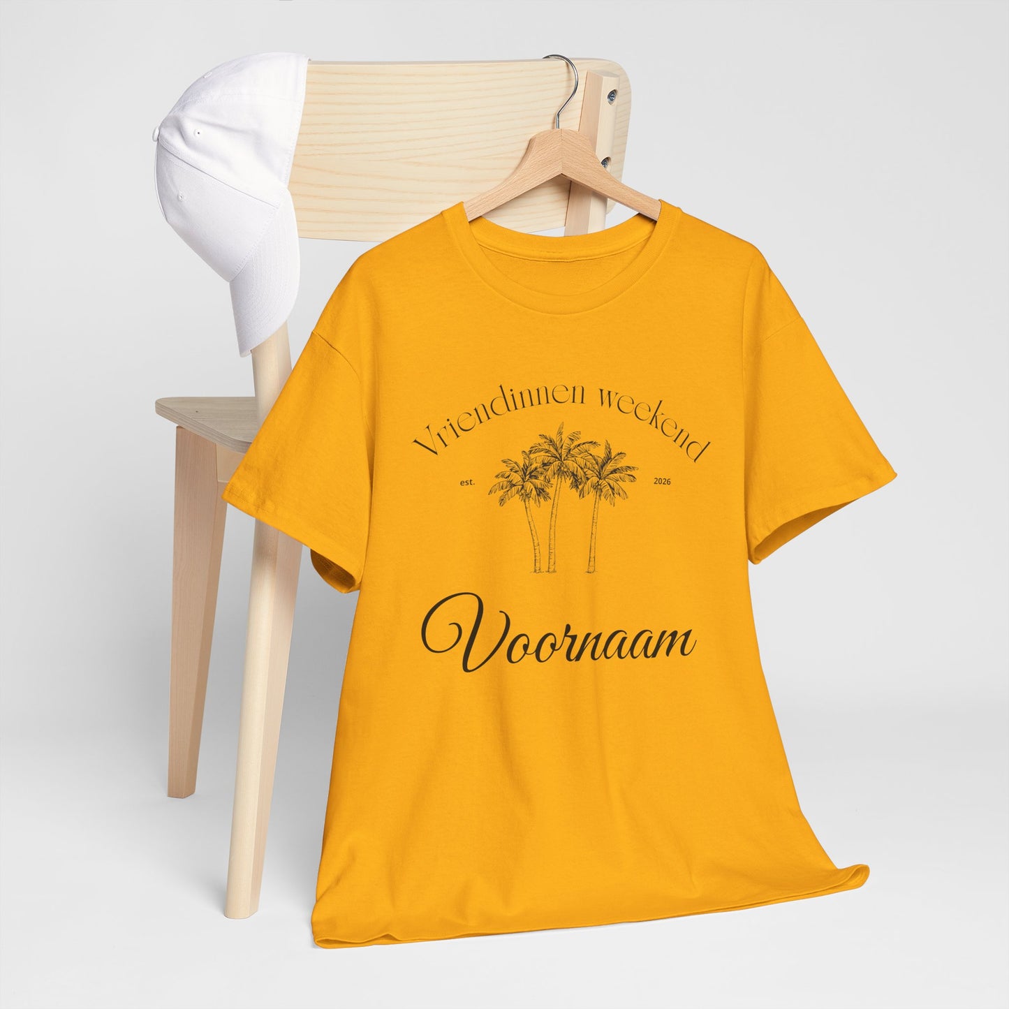 'PALMBOOM VRIENDINNEN WEEKEND' T-shirt - Personaliseerbaar t-shirt