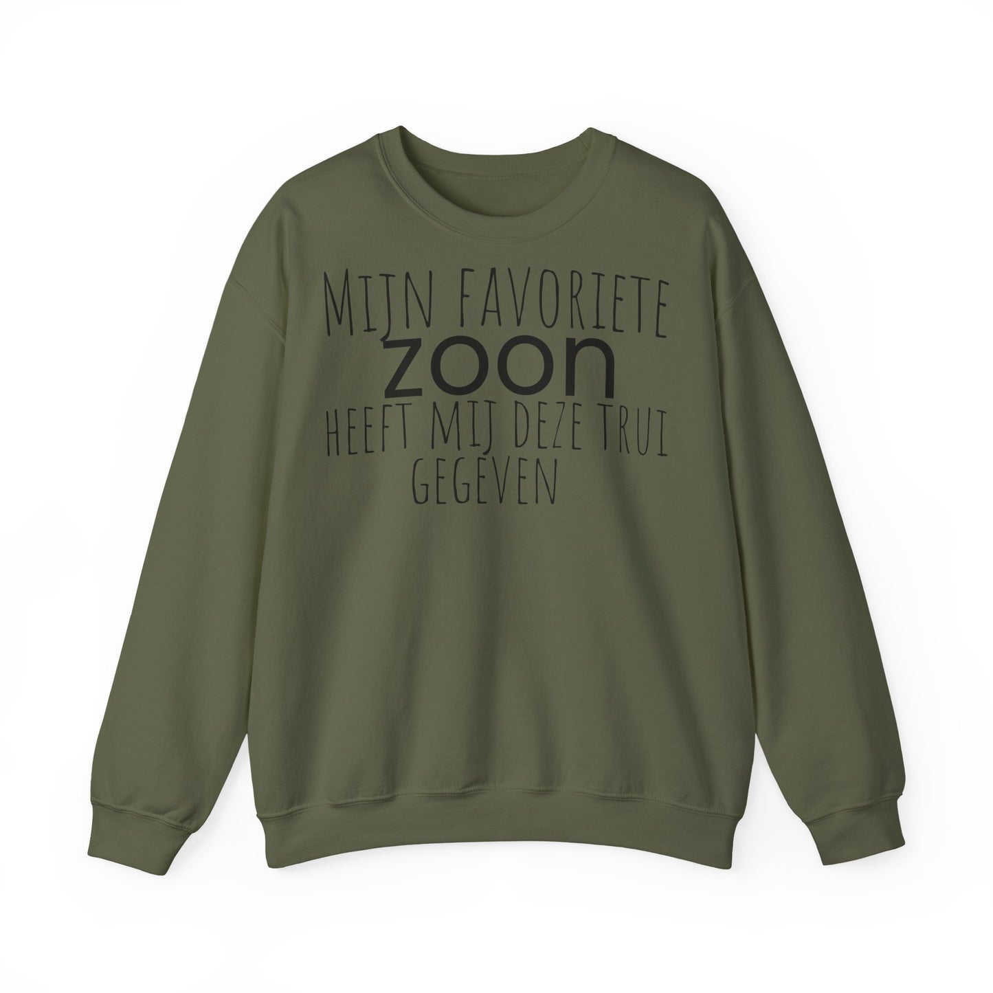 Crewneck Sweatshirt – "Mijn favoriete zoon heeft mij dit shirt gegeven" Dutch Gift for Mom