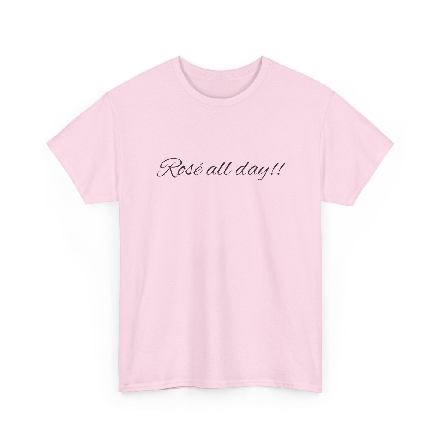 'Rose All Day!!' T-shirt - casual t-shirt met grappige wijn quote
