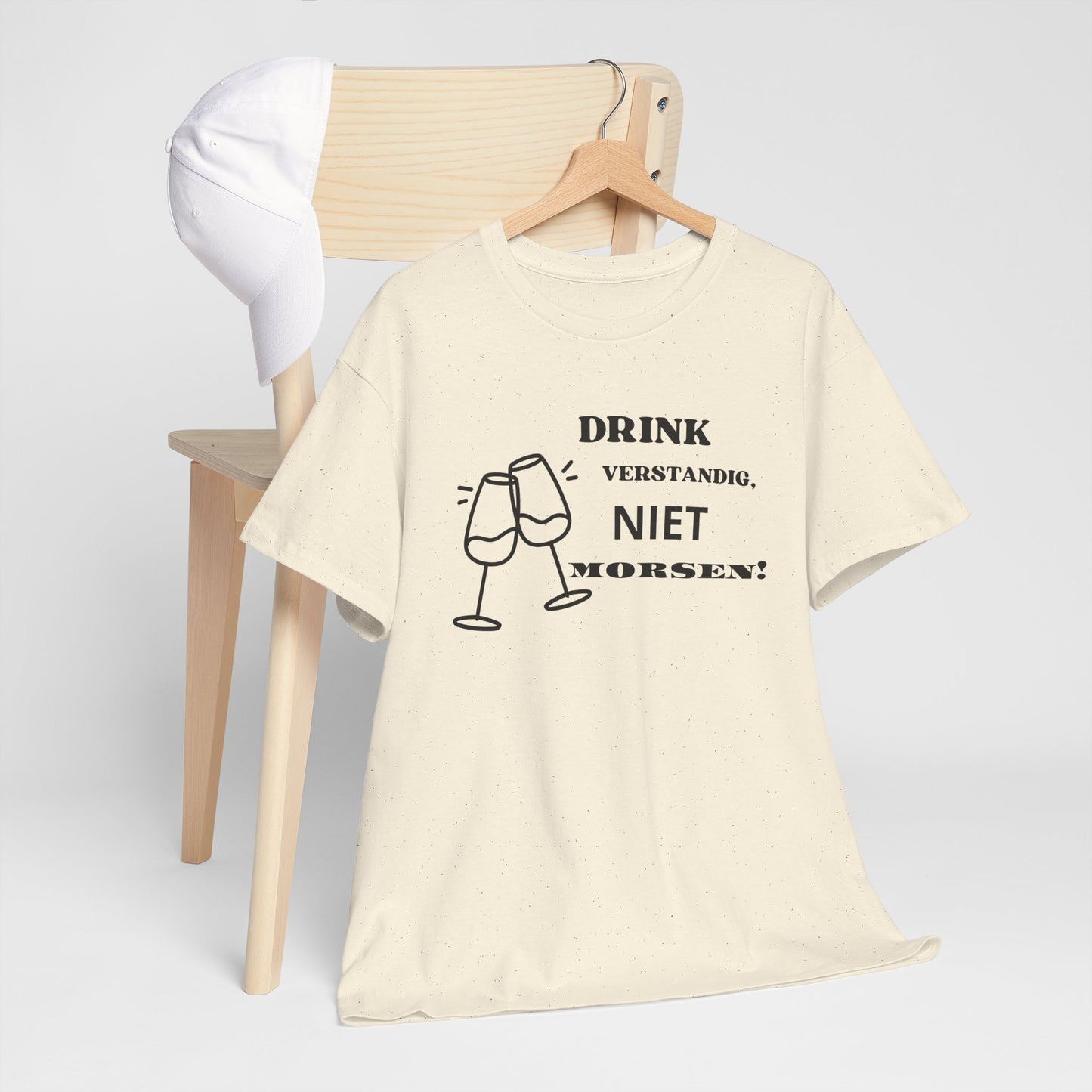 'Niet morsen!' T-shirt - T-shirt met grappige wijn tekst
