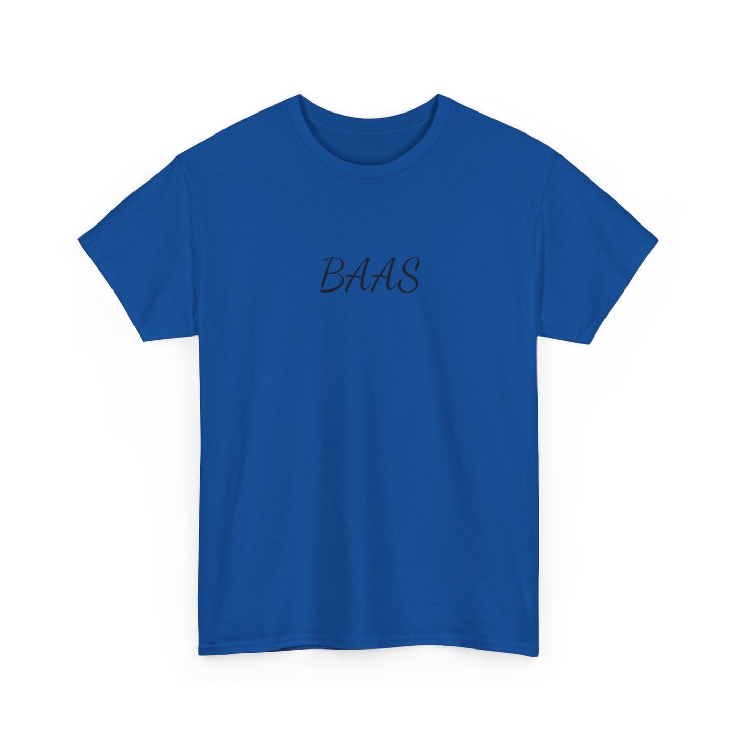 BAAS t-shirt — Minimalistisch shirt met tiener uitspraak